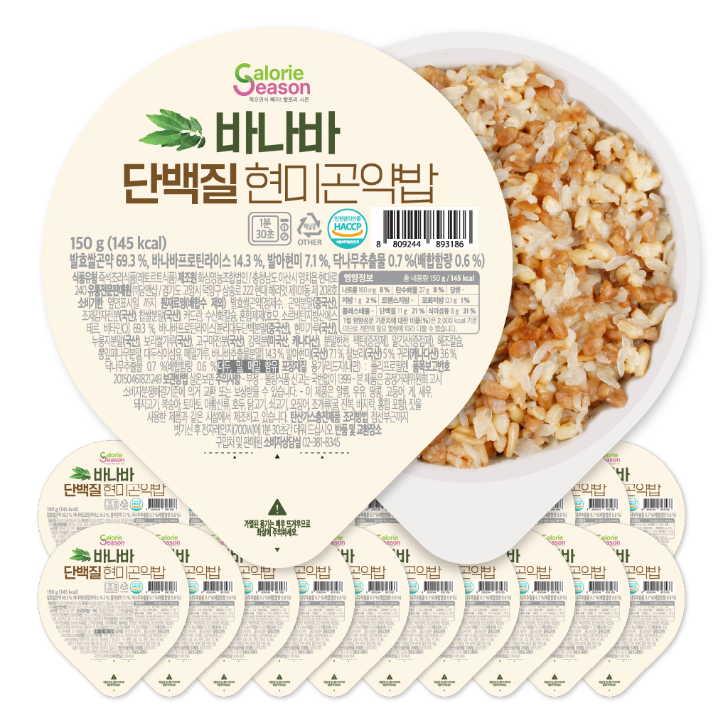 바나바단백질현미곤약밥 150g X 20개입