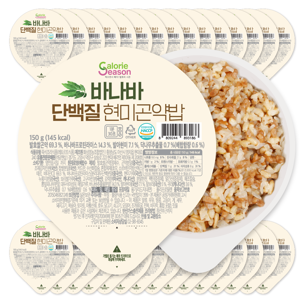바나바단백질현미곤약밥 150g X 30개입